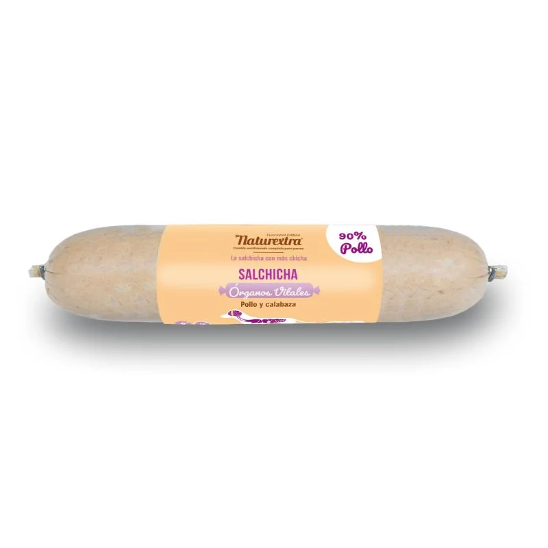 NATUREXTRA SALCHICHA ORGANOS VITALES PERROS 6 X 500 G