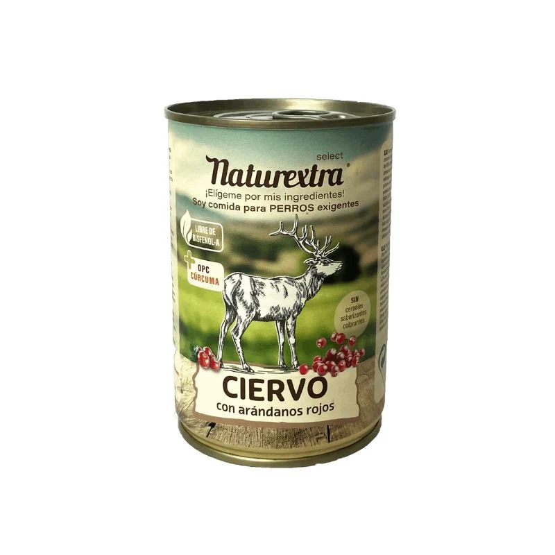 NATUREXTRA LATA CIERVO Y TRIGO SARRACENO PERROS 6 X 400 G