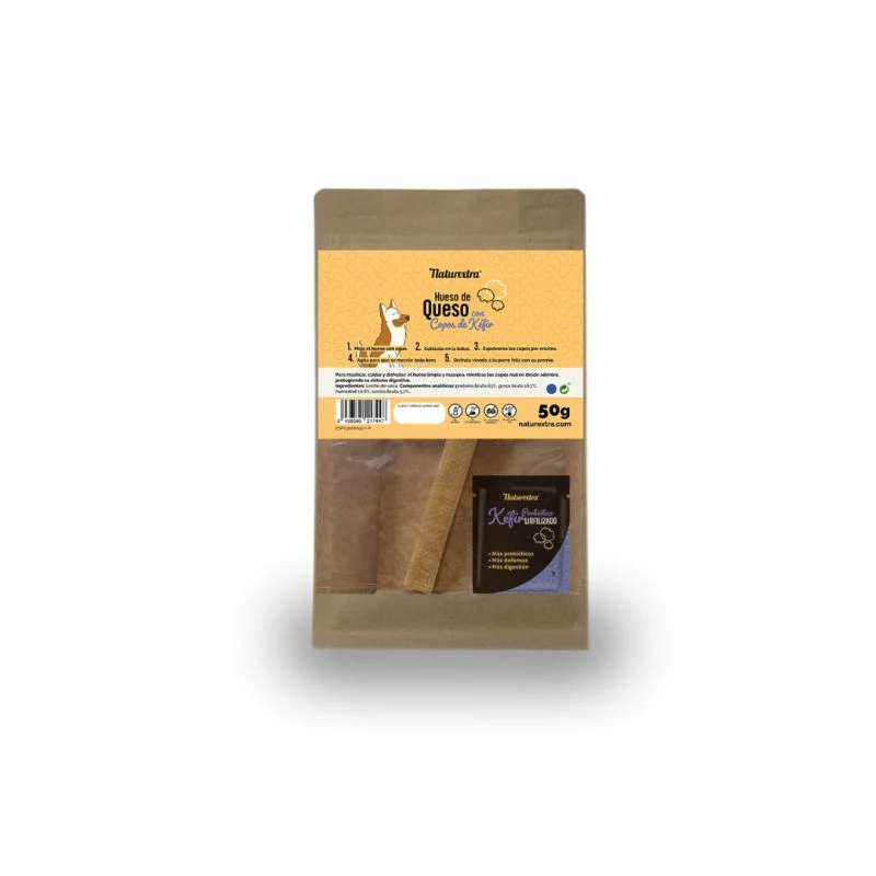 NATUREXTRA HUESO DE QUESO CON KEFIR LIOFILIZADO PERROS