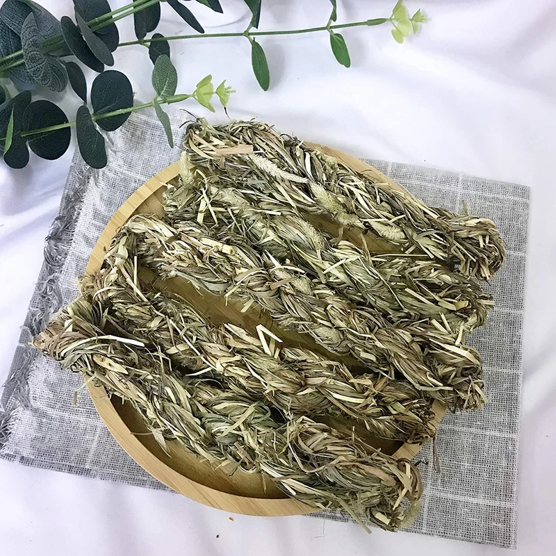 10.58 oz Conejito Dulce Bambú Masticar Palos Timothy Heno Twists Masticar Tratos Naturales para Conejos Gerbils Guinea Pigs Chinchillas Hámsters Ardillas