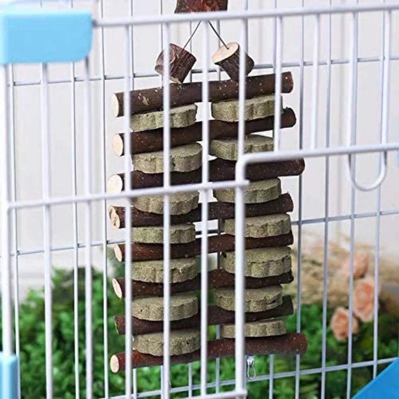Kathson Conejo Masticar Juguetes Chinchilla Trata Conejo Masticar para Molienda de Dientes, Palos para Roedores, Ratas, Cobayas, Hámsters Conejos Enanos Ardillas y Gerbils