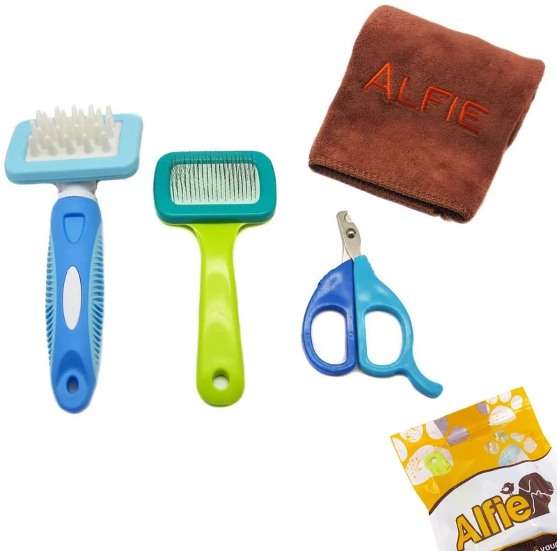 Alfie Pet by petoga Couture – 3-Piece Pet Home Grooming Kit para conejo, chinachilla y Guinea Pig