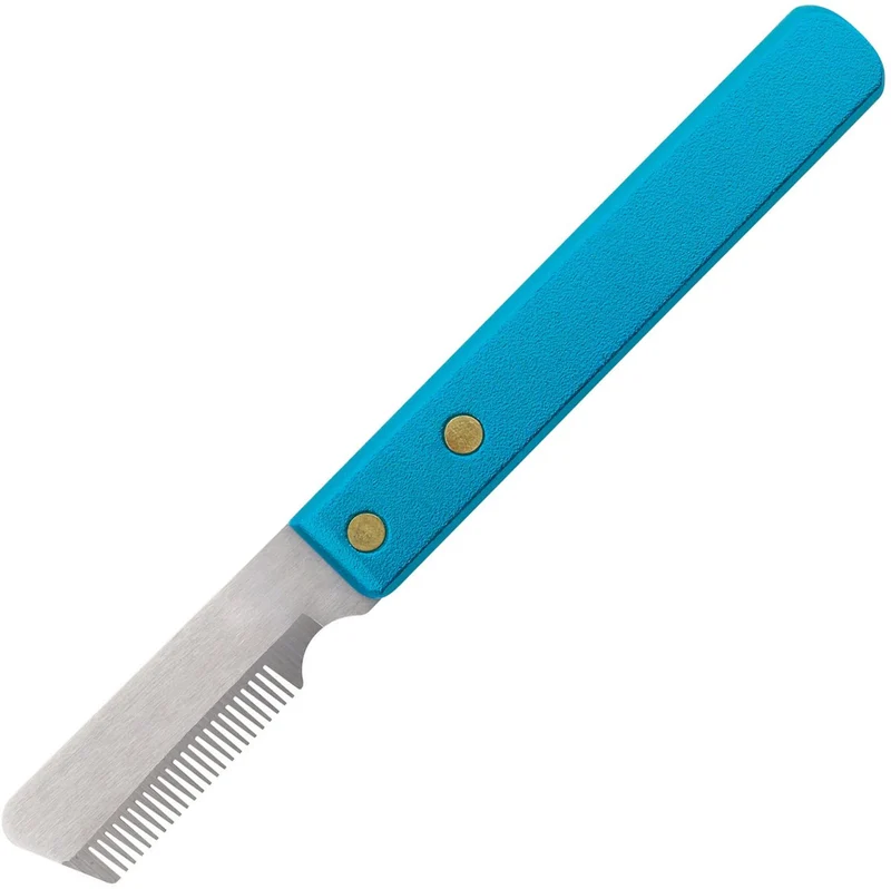 Master Grooming Herramientas 6 – 3/4-Inch Acero Inoxidable Pet Stripper knive, Fine, gris