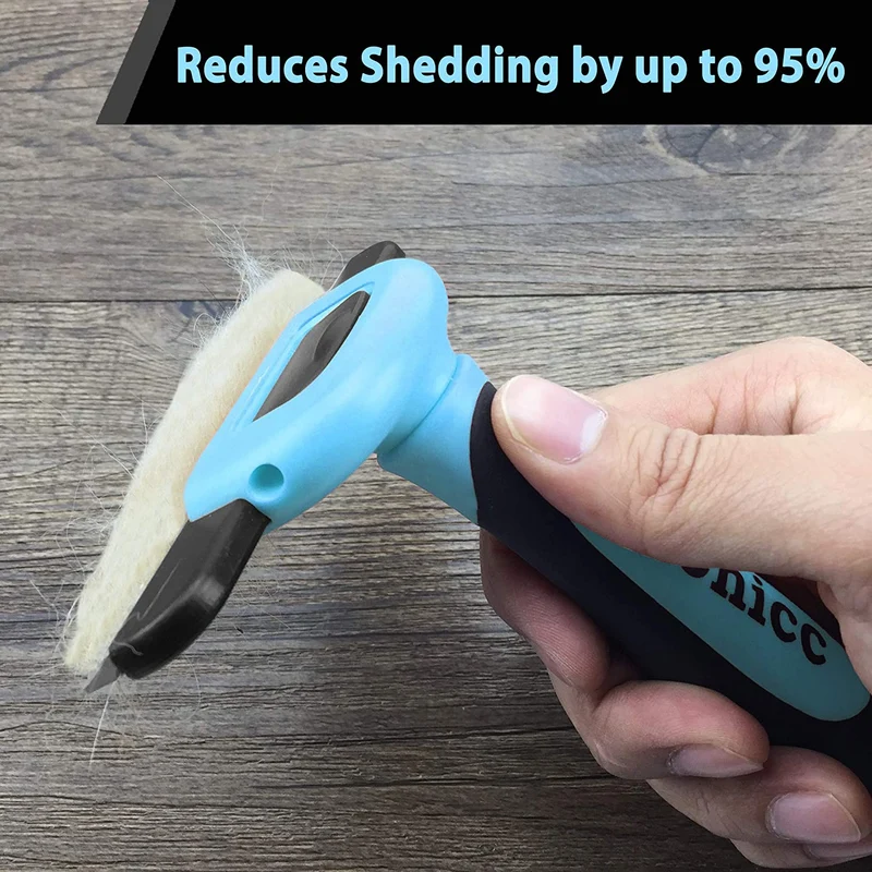 Gonicc Dog & Cat Pets Nail Clippers and Grooming Brush. Nail Clippers with Safety Guard to Avoid Over Cutting, Free Nail File. Dog Brush Effectively Reduces Shedding by Up to 95%. Professional Groomin