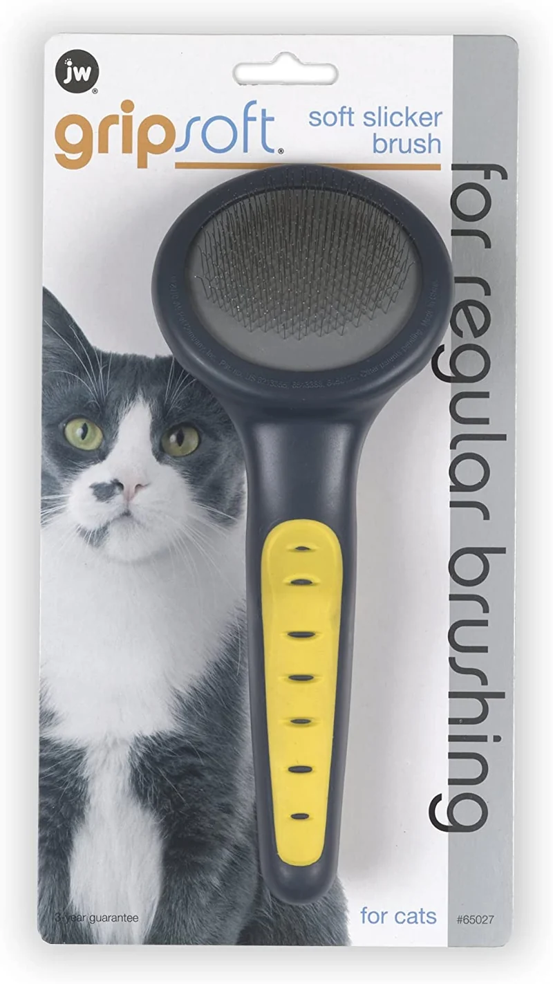 JW Pet Company GripSoft Cat Slicker Brush