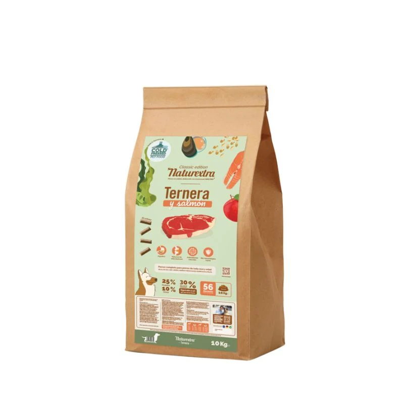 NATUREXTRA PIENSO PRENSADO EN FRIO PERROS TERNERA Y SALMON