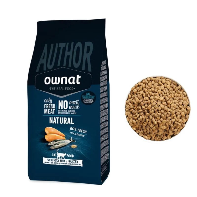 OWNAT AUTHOR GATO FRESH OILY FISH AND POULTRY 3 KG