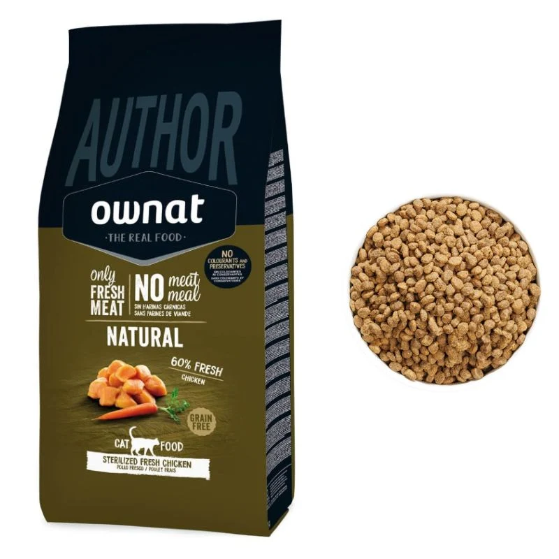OWNAT AUTHOR GATO STERILIZED FRESH CHICKEN 3 KG