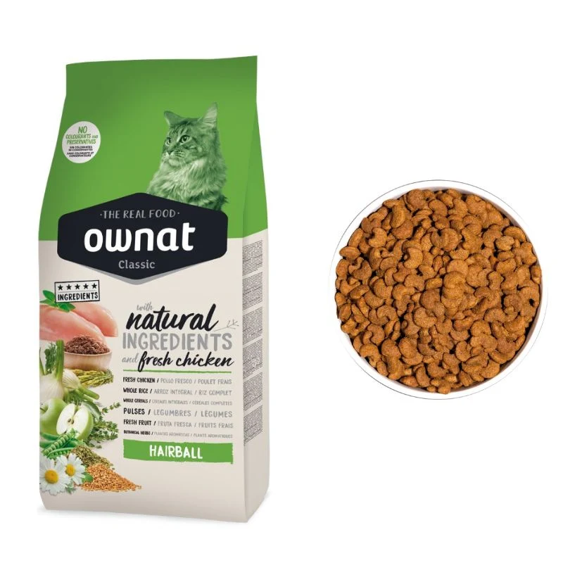 OWNAT CLASSIC HAIRBALL GATOS 4 KG