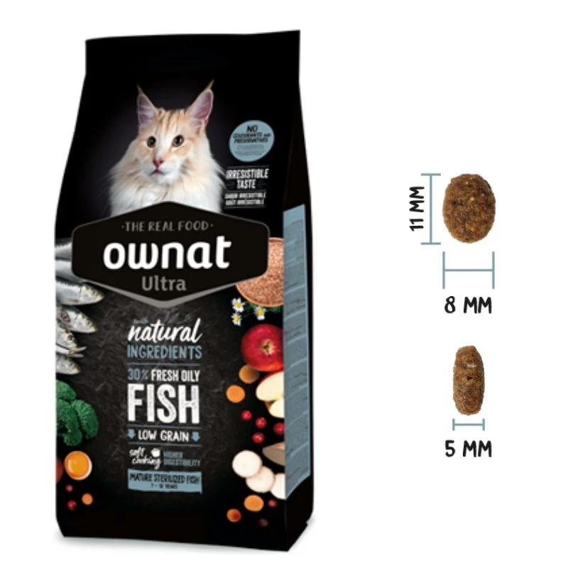 OWNAT ULTRA MATURE STERILIZED FISH GATOS 3 KG