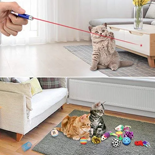 FOCUSPET Dog Chew Toys, Dog Rope Toys Set 10 Pack Dog Chew Toys for Dog Teeth Grinding Cleaning Ball Play IQ Training Interactive Knot Dental Health Chewing Biting Durable Toys