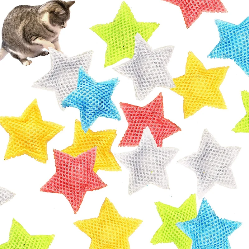 Youngever 10 piezas de juguetes para gatos, juguetes para gatos, juguetes para gatos, gatos, gatitos, gatitos y gatitos de 5 colores
