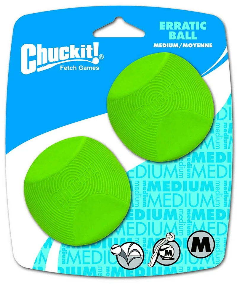 Canine Hardware Chuckit Erratic Ball Medium (2 unidades)