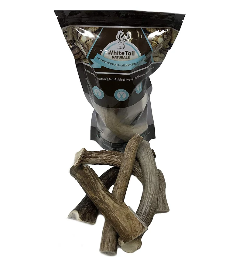 Whitetail Naturals Dental para perros, 1 libra de asta de ciervo