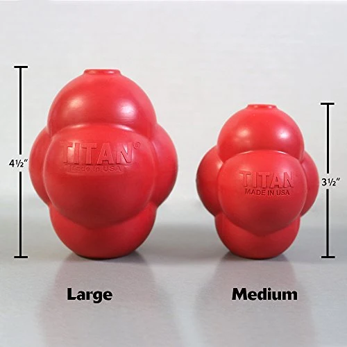 Titan Busy Bounce, Juguete para perro resistente y duradero con rebote impredecible | Fabricado en Estados Unidos