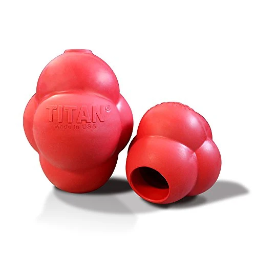Titan Busy Bounce, Juguete para perro resistente y duradero con rebote impredecible | Fabricado en Estados Unidos