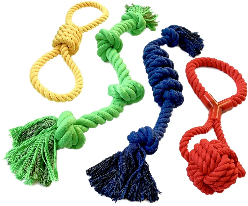 Mary & Kate Pets XL Juguetes de cuerda para perros para masticadores agresivos y cachorros grandes, resistentes, resistentes, resistentes, ideales para jugar interactivamente, Tug of War casi indestructibles