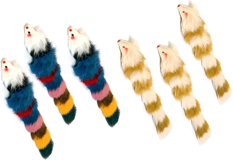 Juguete de pelo largo con chirriador para gatos y perros – El mejor juguete para hacer ejercicio para mascotas, mantiene a tu mascota activo, juguetes para gatos, juguetes para perros para aburridos.