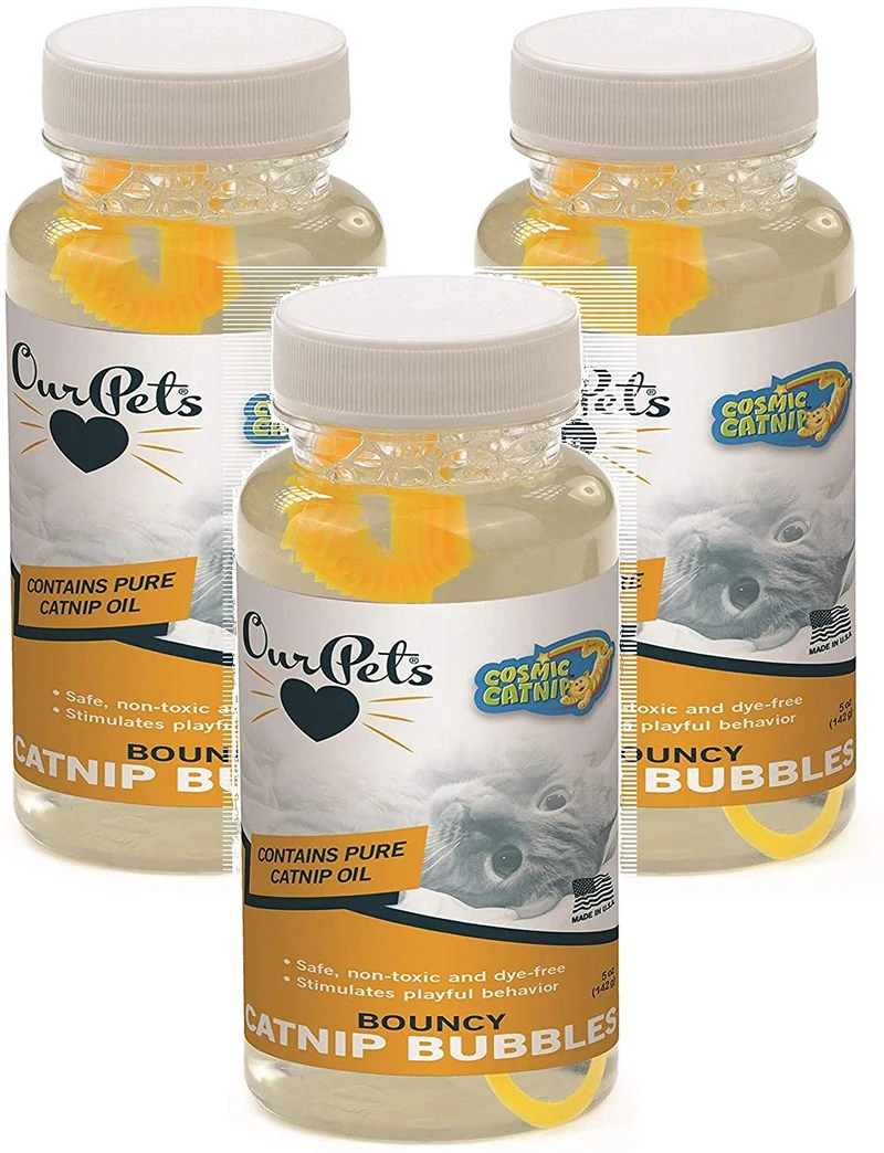 Our Pets Catnip Bouncy Bubbles Juguete para gato, 5 onzas