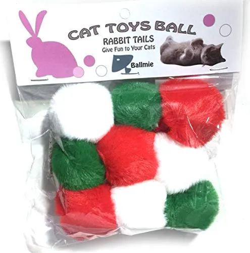Ballmie - Pelota de peluche con sonajero para gatos, regalo de Pascua
