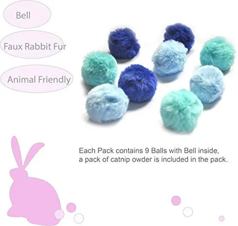 Ballmie - Pelota de peluche con sonajero para gatos, regalo de Pascua