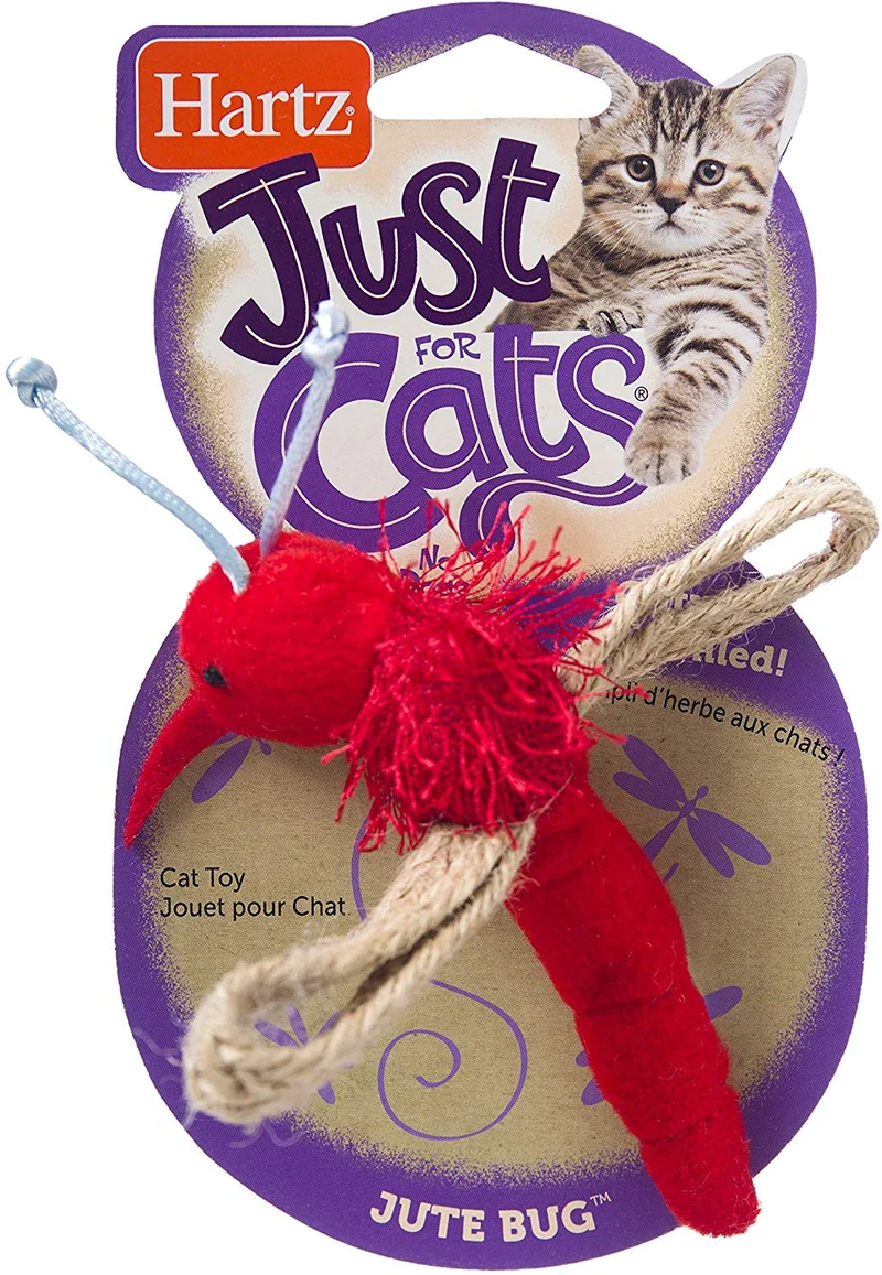 ley-hartz sólo para gatos del Yute Bug Catnip Cat Toy (colores/estilos varían)