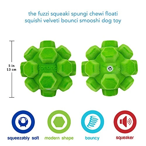 Pet Craft Supply Bouncy, Squishy, Floaty Dog Toy Ball con Super Squeaker