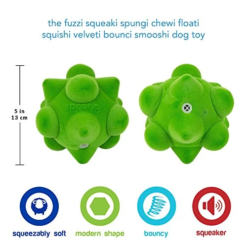 Pet Craft Supply Bouncy, Squishy, Floaty Dog Toy Ball con Super Squeaker