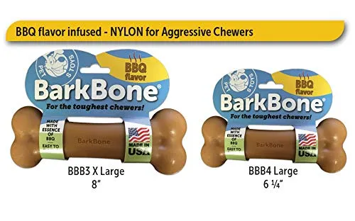 Juguetes para masticar perros de Pet Qwerks BarkBone para masticadores agresivos, fabricados en Estados Unidos