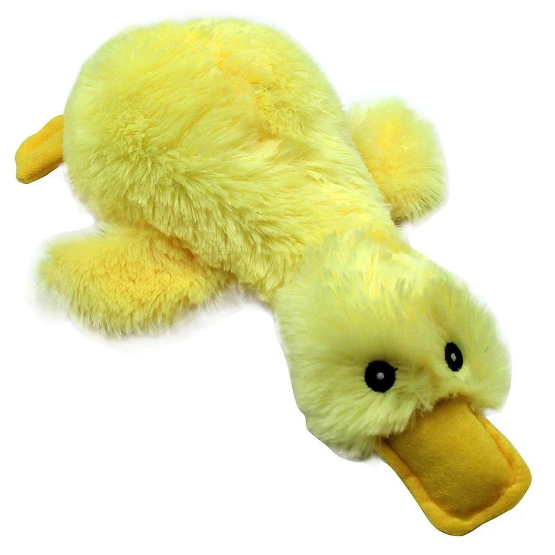Perro Peluche Juguetes – Squeaky Duck & paquete de 2 Dragones & paquete de 4 juguetes de cuerda para perros pequeños, medianos y grandes