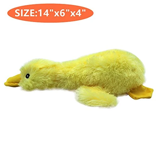 Perro Peluche Juguetes – Squeaky Duck & paquete de 2 Dragones & paquete de 4 juguetes de cuerda para perros pequeños, medianos y grandes