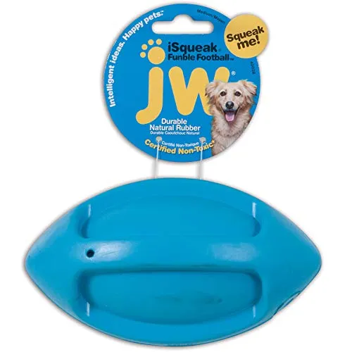 JW Pet iSqueak Funble Football Dog Toy
