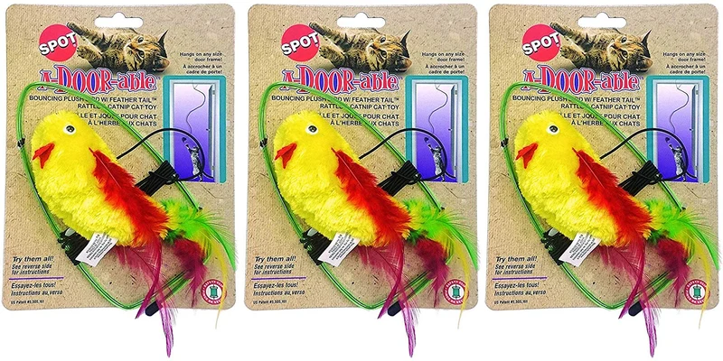 Ethical A-Door-Able - Peluche de gato con plumas