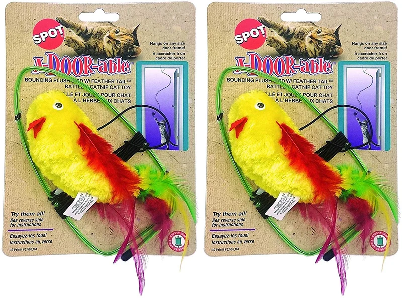 Ethical A-Door-Able - Peluche de gato con plumas