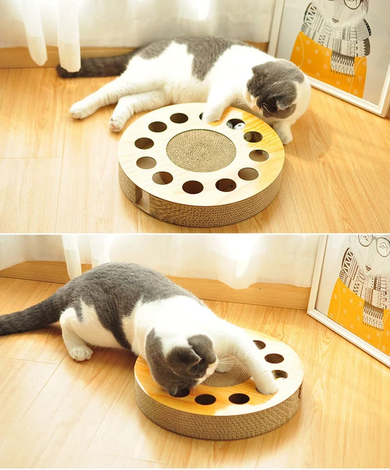 LECWAY Puzzles para Gatos Rompecabezas Juguete de Gato Interactivo Juguete de Gato Juguete de Tratamiento para Gato Pelota Juguete de Juguete Interactivo Rascador de Gato Pelota Rascador de Gato 13"
