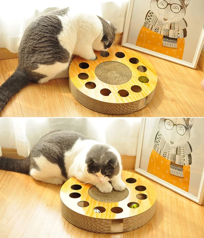 LECWAY Puzzles para Gatos Rompecabezas Juguete de Gato Interactivo Juguete de Gato Juguete de Tratamiento para Gato Pelota Juguete de Juguete Interactivo Rascador de Gato Pelota Rascador de Gato 13"