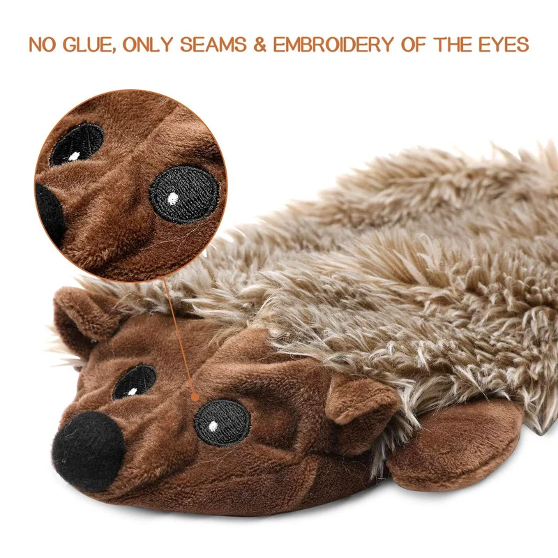 Legend Sandy Hedgehog - Juguete de peluche para perro, juguete para perros pequeños, medianos y grandes