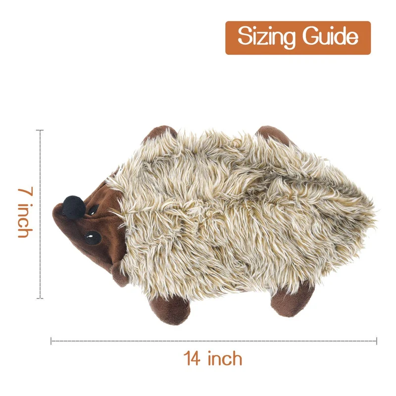Legend Sandy Hedgehog - Juguete de peluche para perro, juguete para perros pequeños, medianos y grandes