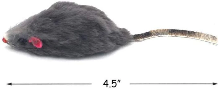 Kissmi - Paquete de 20 juguetes para gatos de peluche, ratón, ratón, ratón, gato, color surtido