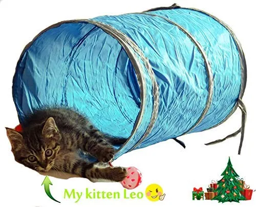 Fashion's Talk Kitten surtido de 4 niveles de torres de juguete interactivo, cepillo de aseo para gatos, pluma de gato, 2 vías de túnel, cubierta de lata de gato, cuenco de agua portátil para gato, cachorro, gatito