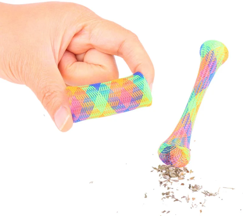 Juguete de juguete para gatos Yuyuso, 30 unidades, tubo de primavera, juguete colorido, divertido, juguete interactivo para mascotas
