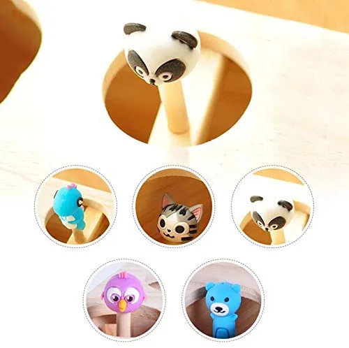 Volwco - Juguete interactivo de madera maciza con diseño de gato