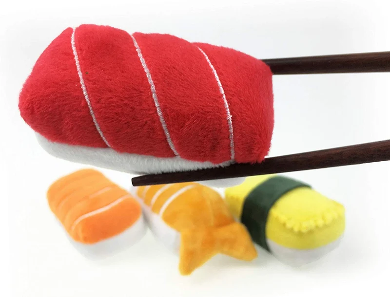 munchiecat Sushi juguetes para gatos y gatitos, gato orgánico, regalo único para amantes de los gatos, hecho con materiales no tóxicos, seguros, aptos para mascotas