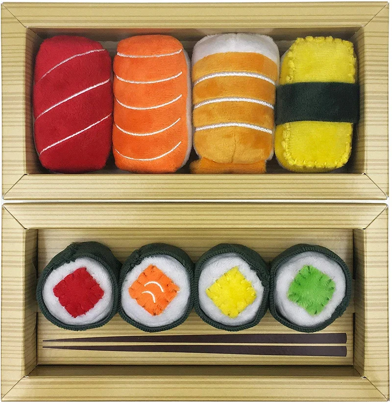 munchiecat Sushi juguetes para gatos y gatitos, gato orgánico, regalo único para amantes de los gatos, hecho con materiales no tóxicos, seguros, aptos para mascotas