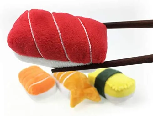 munchiecat Sushi juguetes para gatos y gatitos, gato orgánico, regalo único para amantes de los gatos, hecho con materiales no tóxicos, seguros, aptos para mascotas
