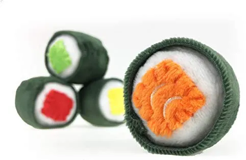 munchiecat Sushi juguetes para gatos y gatitos, gato orgánico, regalo único para amantes de los gatos, hecho con materiales no tóxicos, seguros, aptos para mascotas