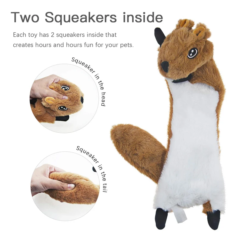 YeePee - Juguete para perro con diseño de perro de peluche, 5 unidades, para perros grandes y perros medianos