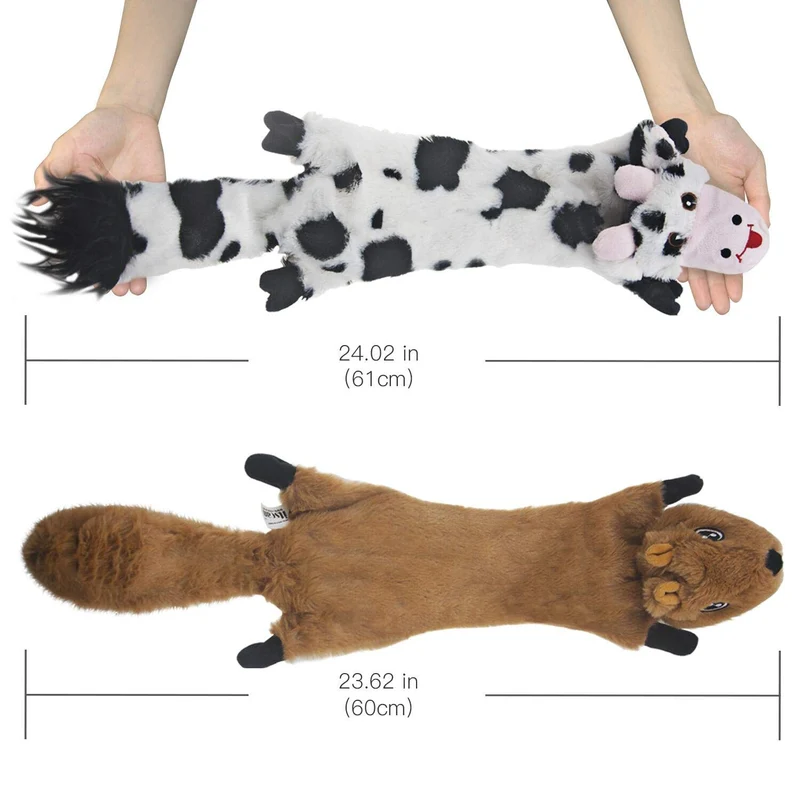 YeePee - Juguete para perro con diseño de perro de peluche, 5 unidades, para perros grandes y perros medianos