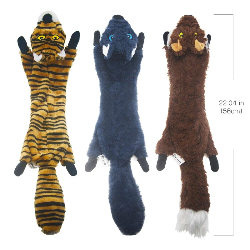 YeePee - Juguete para perro con diseño de perro de peluche, 5 unidades, para perros grandes y perros medianos