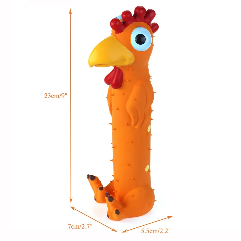 Chiwava Squeaky - Juguete de látex para perros, diseño de cachorro de animales